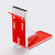 4x V4 5mm Reinforced L Brackets, Clear Acrylic, Self-Adhesive, No Glue