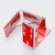 4x v4, 5mm thickness, Reinforced Angled L Brackets, Polished Clear Acrylic, Right Angle Bracket, No glue required, Self Adhesive