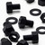 10x Black, Hex Head, Nylon, M16 x 20mm, Plastic Bolts,Nuts & Washers, -Screws