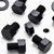 10x Black Nylon Hex Head M16x20mm Plastic Bolts, Nuts & Washers
