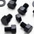10x Black Nylon Hex Head M16x20mm Plastic Bolts, Nuts & Washers