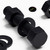 5x Black Nylon Hex Head M20 x 100 mm Plastic Bolts, Nuts & Washers