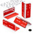 4x Angled L Brackets, 2.5mm Clear Acrylic + 20x M5 Bolts, Self-Adhesive
