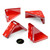 4x v3, 5mm thickness, Corner Brackets, Polished Clear Acrylic, No glue required, Self Adhesive