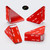 4x v3, 5mm thickness, Corner Brackets, Polished Clear Acrylic, No glue required, Self Adhesive