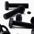 3x Black Nylon Hex Head M24 x 100 mm Plastic Bolts, Nuts & Washers