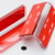 4x V2 5mm Angled L Brackets, Clear Acrylic + 20x M5 Bolts, Self-Adhesive