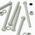 10x Natural Glass Filled Nylon Hex Head Screws M8 x 100mm, Nuts & Washers