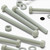 10x Natural Glass Filled Nylon Hex Head Screws M8 x 100mm, Nuts & Washers