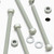 10x Glass Filled, Reinforced Super Nylon, Hex Head, M8 x 100mm, Plastic Bolts, Nuts & Washers