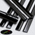 3x Black Flexible Living Hinges, 300mm, Low Profile Acrylic / Polycarbonate