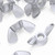 50x Clear Acrylic Plastic Butterfly Wing Nuts M6, Thumb Nuts