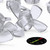 50x Clear, Plastic, Acrylic M6 Butterfly, Wing Nuts