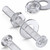 50x Clear, Plastic, Acrylic, Countersunk Cross, M2 x 20 mm, Bolts, Nuts & Washers - Screws
