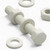 50x White PVC Hex Head Plastic Screws & Bolts M6 x 40mm, Nuts & Washers