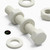 50x White PVC Hex Head M6x40mm, Plastic Bolts, Nuts & Washers, UPVC