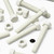 50x White PVC Hex Head Plastic Screws & Bolts M6 x 40 mm, Nuts & Washers