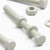 50x White PVC Hex Head M6 x 60 mm, Plastic Bolts, Nuts & Washers, UPVC