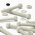 50x White PVC Hex Head M6x60mm, Plastic Bolts, Nuts & Washers, UPVC