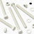 10x White PVC Hex Head M8 x 100 mm, Plastic Bolts, Nuts & Washers, UPVC