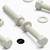 10x White PVC Hex Head Plastic Screws & Bolts M8 x 100mm, Nuts & Washers