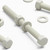 10x White PVC Hex Head M8 x 100 mm, Plastic Bolts, Nuts & Washers, UPVC