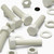 5x White PVC Hex Head M16 x 65 mm, Plastic Bolts, Nuts & Washers, UPVC