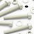 5x White PVC Hex Head Plastic Screws & Bolts M16 x 100mm, Nuts & Washers