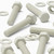 5x White PVC Hex Head Plastic Screws & Bolts M16 x 100mm, Nuts & Washers