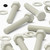 5x White PVC Hex Head Plastic Screws & Bolts M16 x 100mm, Nuts & Washers
