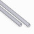 2x Clear Acrylic M8 x 500mm Threaded Rods, Plastic Studding + 4 Nuts