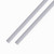 2x Clear Acrylic M8 x 500mm Threaded Rods, Plastic Studding + 4 Nuts