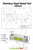 Stainless Steel Precision Level Glass Vial, Spirit Bubble Level, 58mm