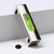 Metal Precision Level, Stainless Steel, Glass Vial, Spirit Bubble Level, Green, 58mm
