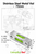Metal Precision Level, Stainless Steel Body, Glass Vial, Spirit Bubble Level, Accurate, Green, 75mm x 15mm