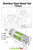 Stainless Steel Level Glass Vial, Spirit Bubble Level, 75mm x 15mm