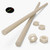 2x Natural Nylon PA66 M16 x 1000mm Threaded Rods, Plastic Studding + 4 Nuts