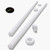 2x White PTFE M16 x 1000mm Threaded Rods, Plastic Studding + 4 Nuts