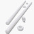 2x White PTFE M16 x 1000mm Threaded Rods, Plastic Studding + 4 Nuts