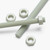 2x Natural Nylon PA66+GF M16 x 200mm Threaded Rods, Studding + 4 Nuts