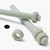 2x Natural Nylon PA66+GF M16 x 200mm Threaded Rods, Studding + 4 Nuts