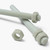 2x Natural Nylon PA66+GF M16 x 200mm Threaded Rods, Studding + 4 Nuts