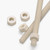2x Natural Nylon PA66 M8 x 1000mm Threaded Rods, Plastic Studding + 4 Nuts