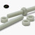 2x Natural Nylon PA66+GF M6 x 200mm Threaded Rods, Studding + 4 Nuts