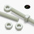 2x Natural Nylon PA66+GF M6 x 200mm Threaded Rods, Studding + 4 Nuts