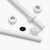 2x White Polypropylene (PP) M12 x 500mm Threaded Rods, Studding + 4 Nuts