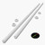 2x White Polypropylene (PP) M10 x 1000mm Threaded Rods, Studding + 4 Nuts