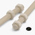 2x Natural Nylon PA66 M16 x 200mm Threaded Rods, Plastic Studding + 4 Nuts