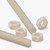 2x Natural PA66 M16 x 200 mm Threaded Rods, Plastic Studding - Short Large Nylon Bars + 4 Nuts