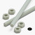 2x Natural Nylon PA66+GF M8 x 1000mm Threaded Rods, Studding + 4 Nuts